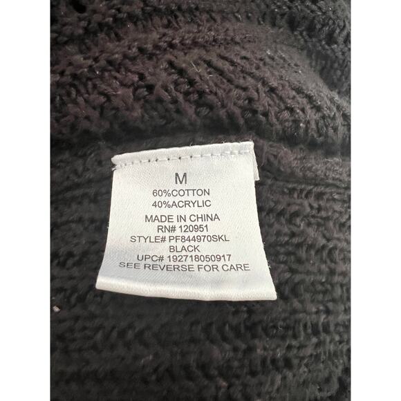 Pink Republic Open Sweater Knit Cardigan Geometric Pattern Medium - Picture 7 of 8